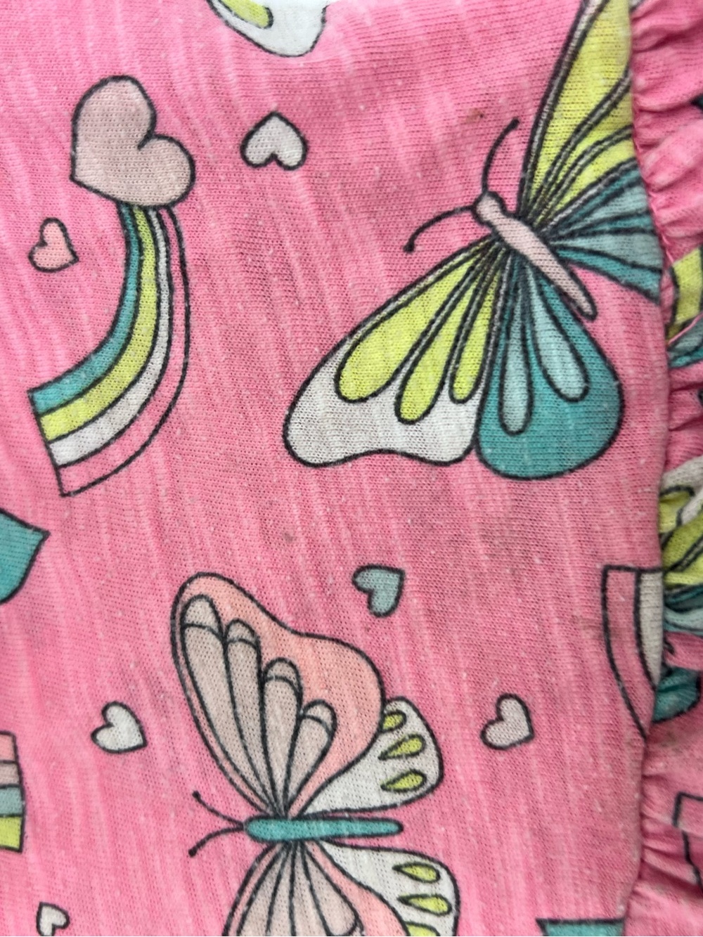 Carter’s Girls Pink Cotton Butterfly Dress 2T - Picture 3 of 5